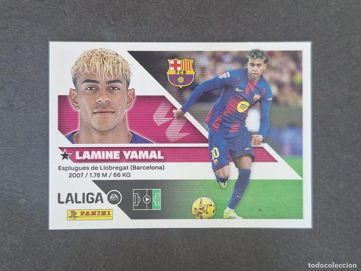 Fu&szlig;ball-Sticker: L3 LAMINE YAMAL F. C. BARCELONA LIGA ESTE 2026 2027 26 27 NUNCA PEGADO SIN PEGAR
