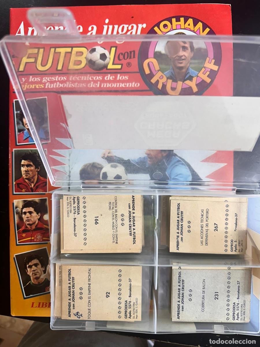 Football Stickers: Coleccion Completa+Album Aprende a Jugar a futbol Johan Cruyff+Maradona Sin pegar 1984 Muy dificil