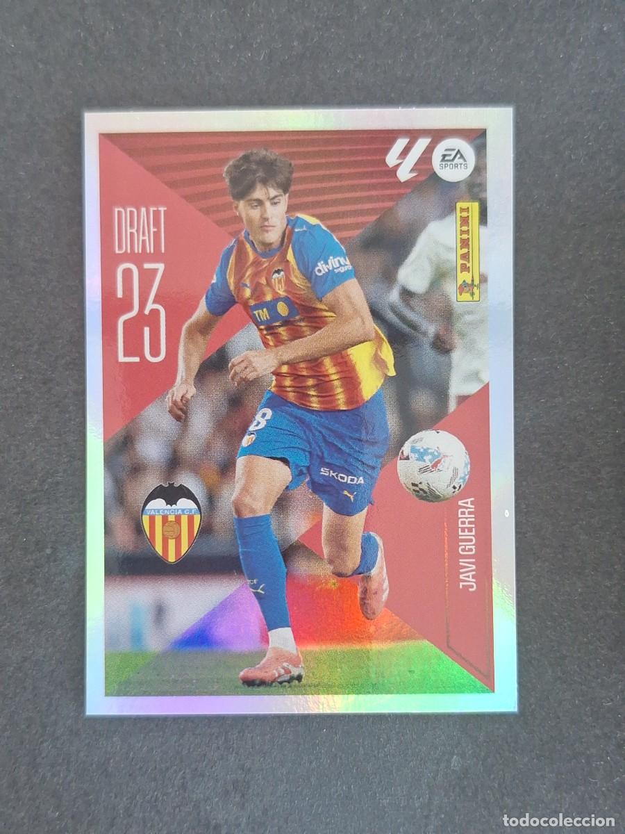 Fu&szlig;ball-Sticker: L3 JAVI GUERRA VALENCIA C. F. DRAFT 23 LIGA ESTE 2026 2027 26 27 NUNCA PEGADO SIN PEGAR