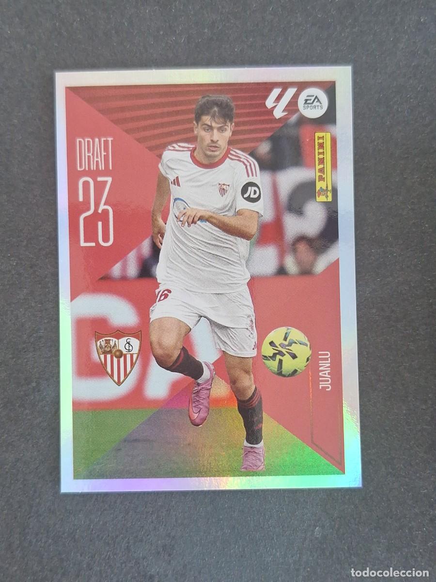 Fu&szlig;ball-Sticker: L3 JUANLU SEVILLA F. C. DRAFT 23 LIGA ESTE 2026 2027 26 27 NUNCA PEGADO SIN PEGAR