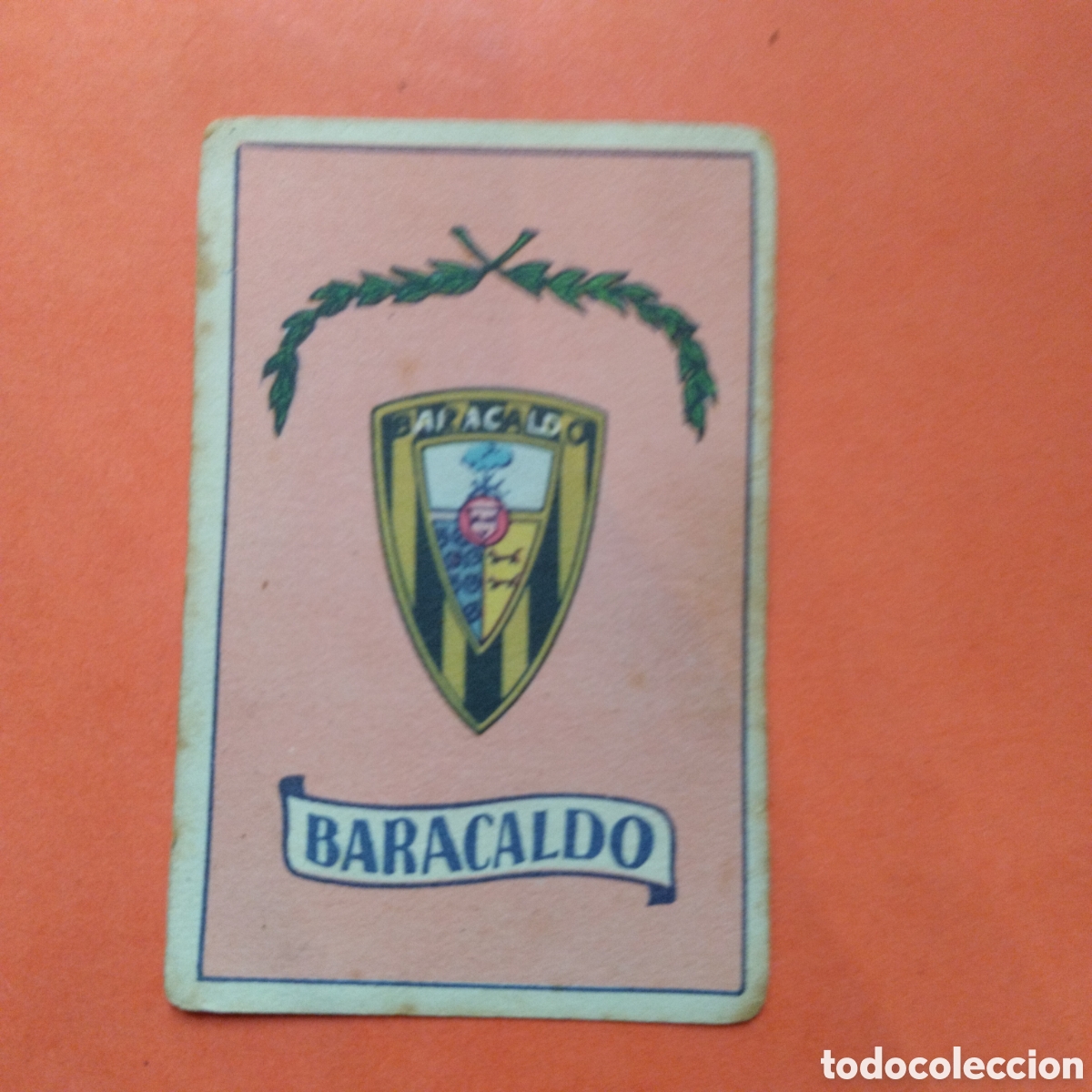 Cromos de Futebol: CROMO FUTBOL ESCUDO BARACALDO CAMPEONES 1949 BRUGUERA NUNCA PEGADO