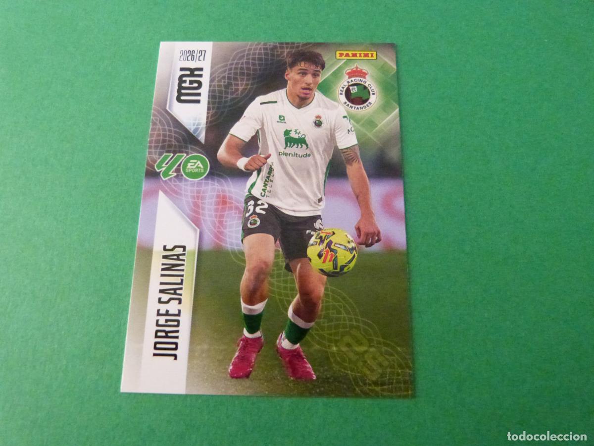 Cromos de Futebol: TRADING CARD FUTBOL JORGE SALINAS RACING SANTANDER N&ordm; 279 LIGA MEGACRACKS 2026-2027/26-27 PANINI