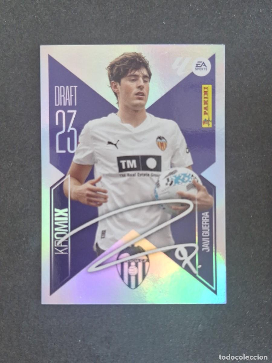 Football Stickers: L3 JAVI GUERRA VALENCIA C. F. DRAFT 23 KROMIX LIGA ESTE 2026 2027 26 27 NUNCA PEGADO SIN PEGAR