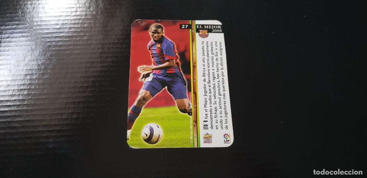 Fu&szlig;ball-Sticker: 27 ETOO FC BARCELONA EL MEJOR 2005 MUNDICROMO FICHAS LIGA 2006 05 06