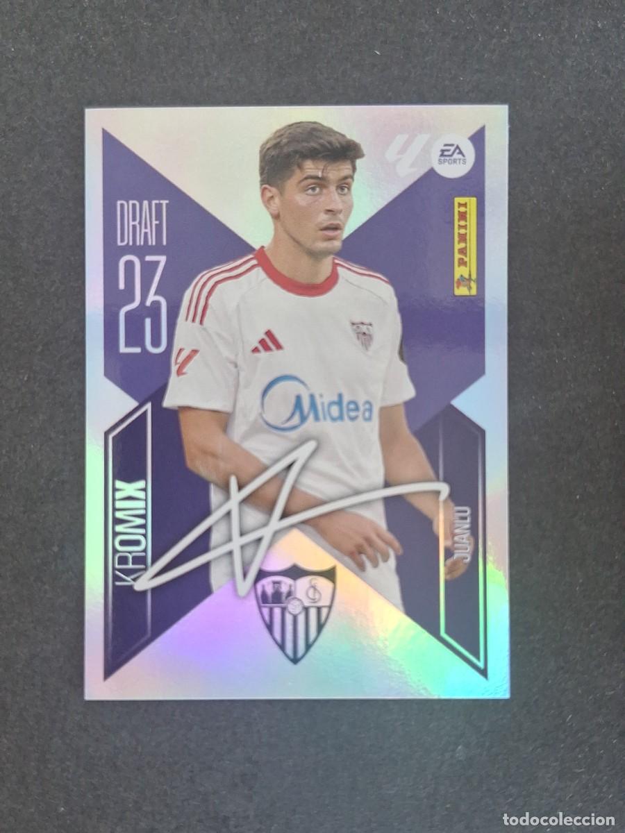 Fu&szlig;ball-Sticker: L3 JUANLU SEVILLA F. C. DRAFT 23 KROMIX LIGA ESTE 2026 2027 26 27 NUNCA PEGADO SIN PEGAR