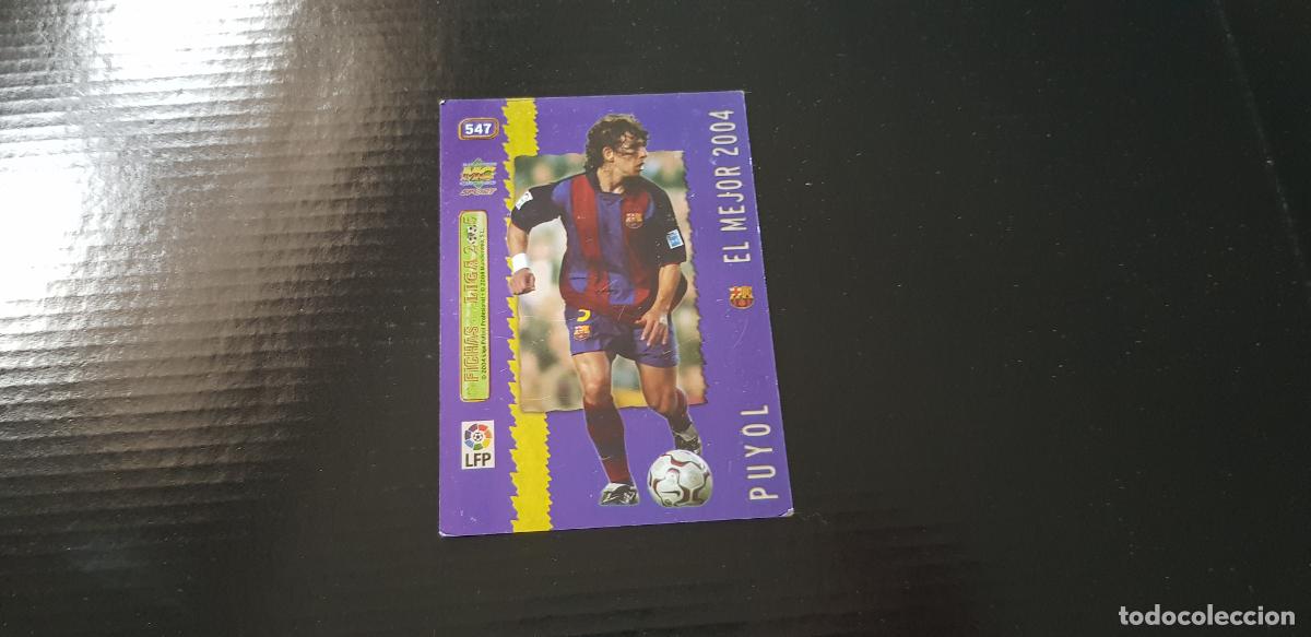 Football Stickers: 547 PUYOL F.C. BARCELONA. LAS FICHAS DE LA LIGA 2004 2005. 04 05 MUNDICROMO