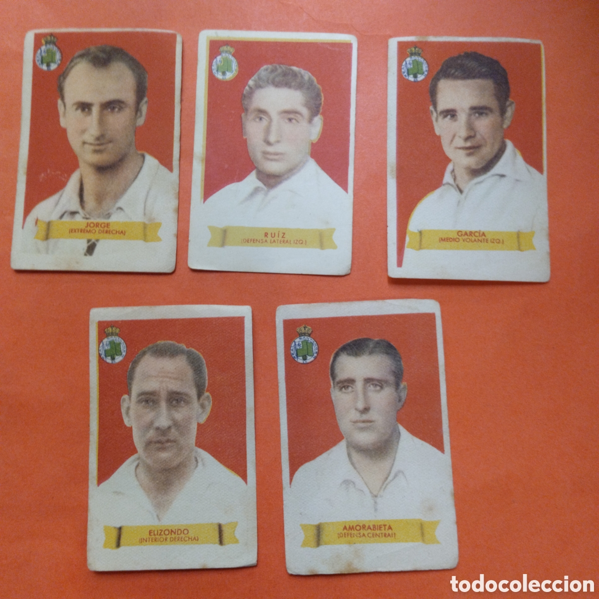Cromos de Futebol: LOTE 5 CROMOS REAL SANTANDER CAMPEONES 1949 BRUGUERA NUNCA PEGADO