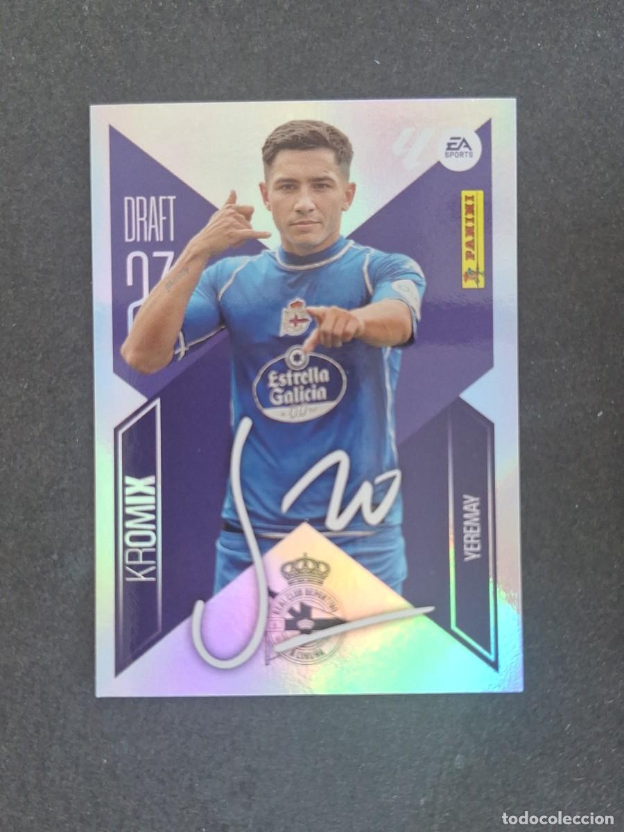 Football Stickers: L3 YEREMAY DEPORTIVO DE LA CORU&Ntilde;A DRAFT 23 KROMIX LIGA ESTE 2026 2027 26 27 NUNCA PEGADO SIN PEGAR