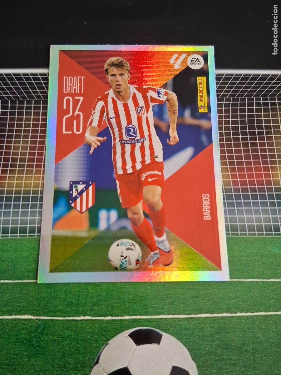 Cromos de f&uacute;tbol: 3 BARRIOS ATLETICO DE MADRID DRAFT 23 LIGA FUTBOL EDICIONES ESTE PANINI 2026 2027 26 27