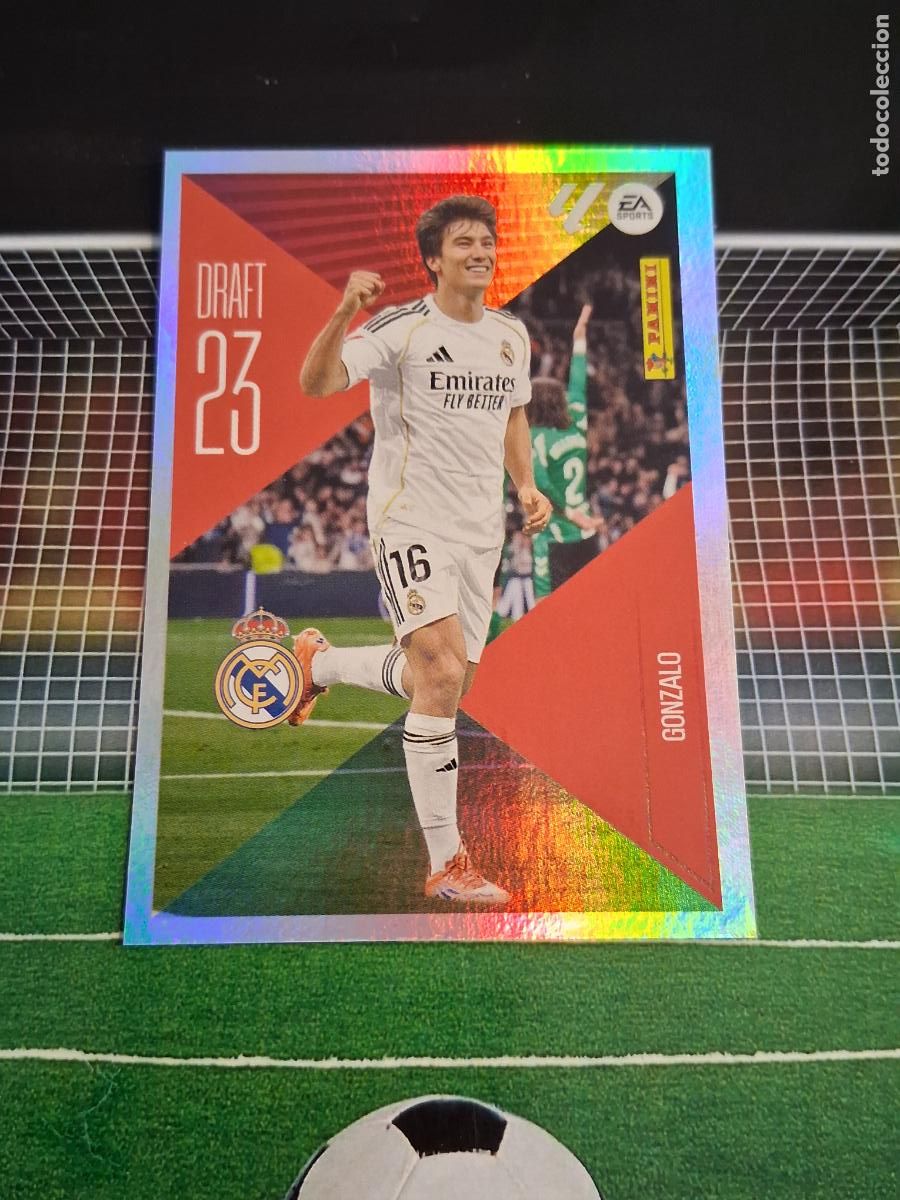 Cromos de f&uacute;tbol: 9 GONZALO REAL MADRID DRAFT 23 LIGA FUTBOL EDICIONES ESTE PANINI 2026 2027 26 27