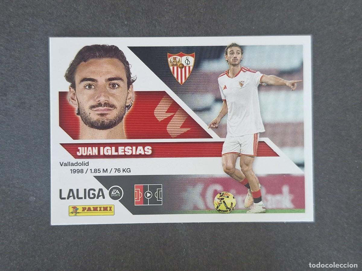 Cromos de f&uacute;tbol: L3 JUAN IGLESIAS SEVILLA F. C. COLOCA LIGA ESTE 2026 2027 26 27 NUNCA PEGADO SIN PEGAR