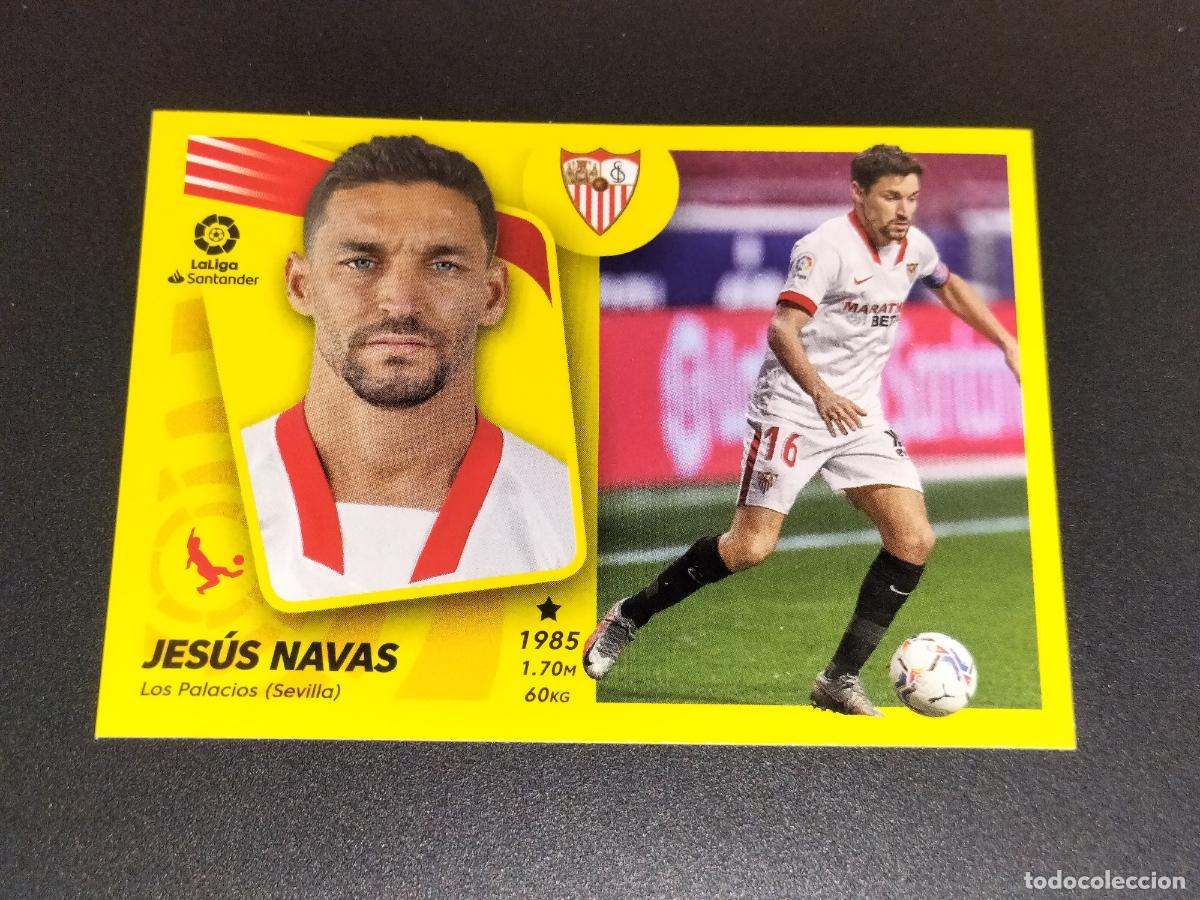 Figurine di Calcio: N&ordm; 7 JESUS NAVAS SEVILLA CROMOS LALIGA SANTANDER ESTE LIGA FUTBOL 2021 2022 21 22 PANINI