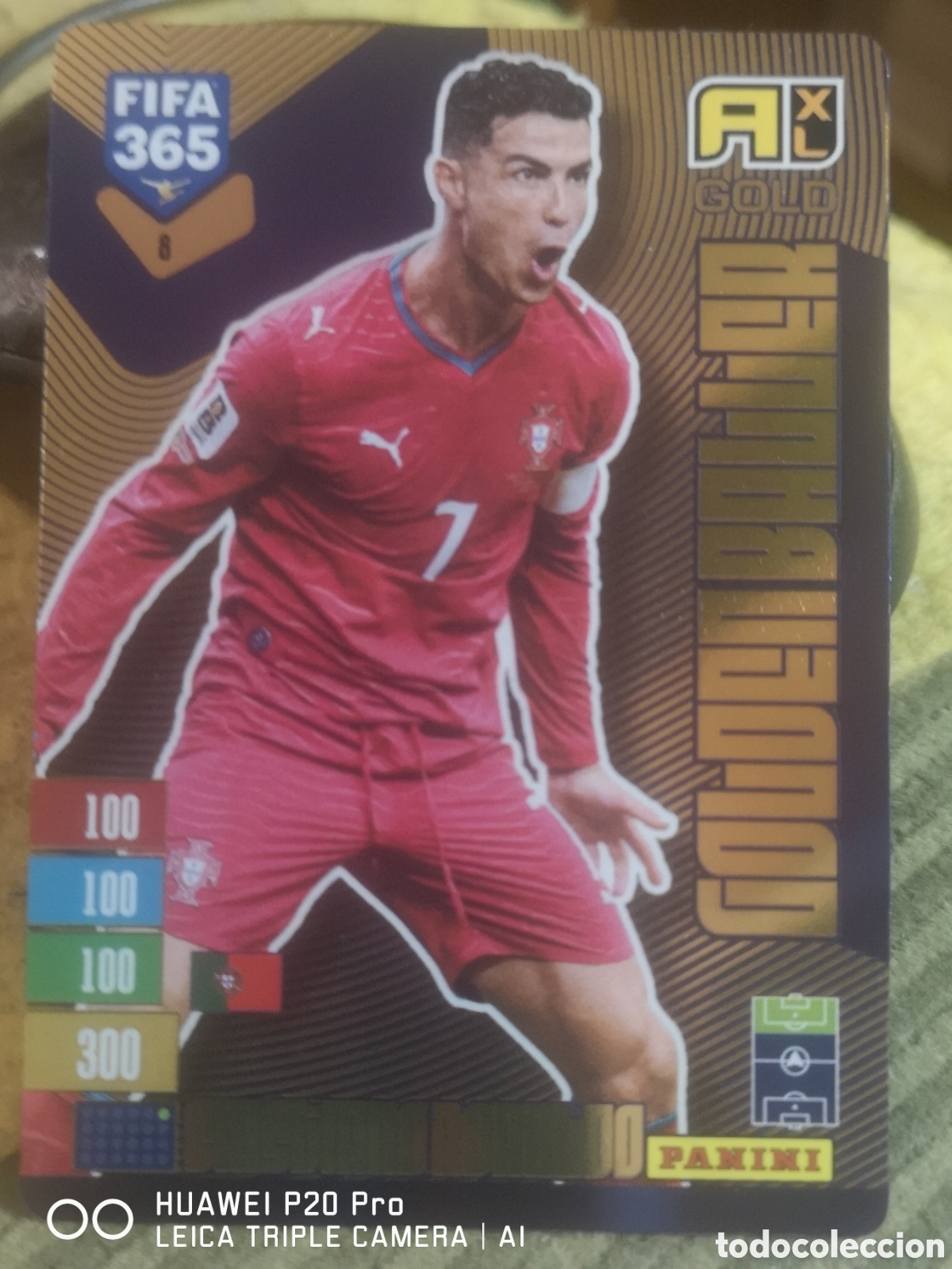Football Stickers: ADRENALYN 2027 FIFA 365 GOLDEN BALLER 8 CRISTIANO RONALDO - PORTUGAL