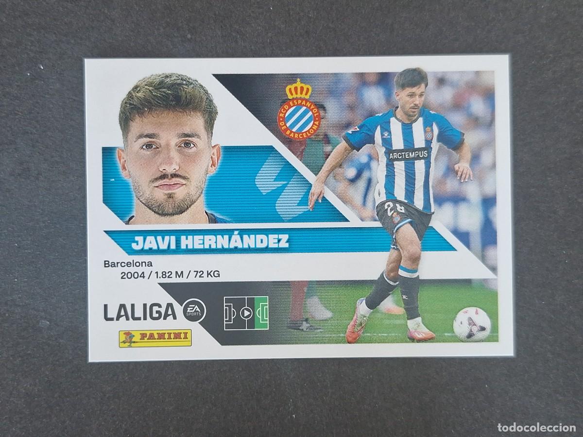 Football Stickers: L3 JAVI HERNNADEZ R. C. D. ESPA&Ntilde;OL COLOCA LIGA ESTE 2026 2027 26 27 NUNCA PEGADO SIN PEGAR