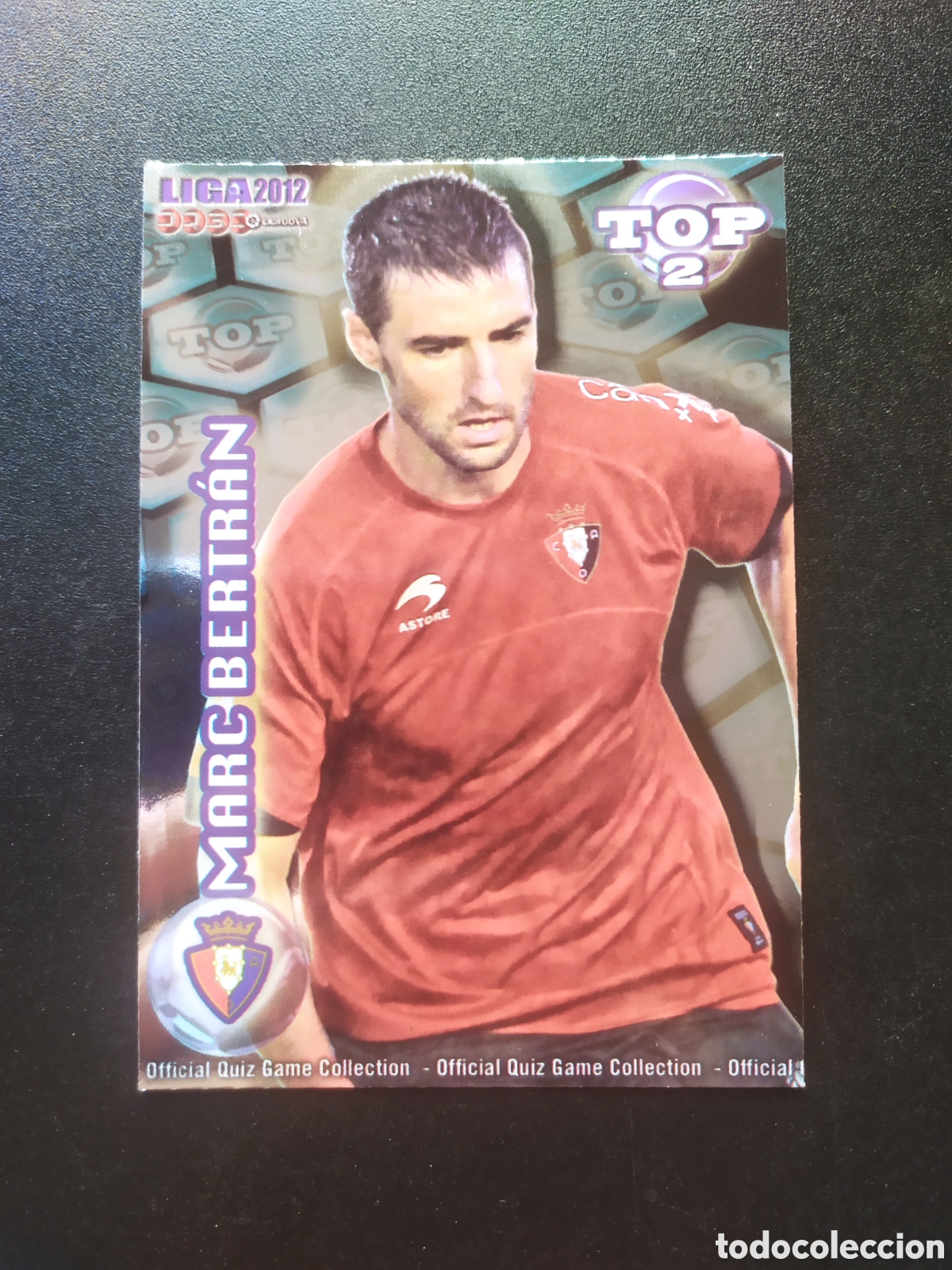 Cartes &agrave; collectionner de Football: Mundicromo fichas Liga 2011 2012 11 12 Marc Bertran top brillo azul n&deg; 556 Osasuna