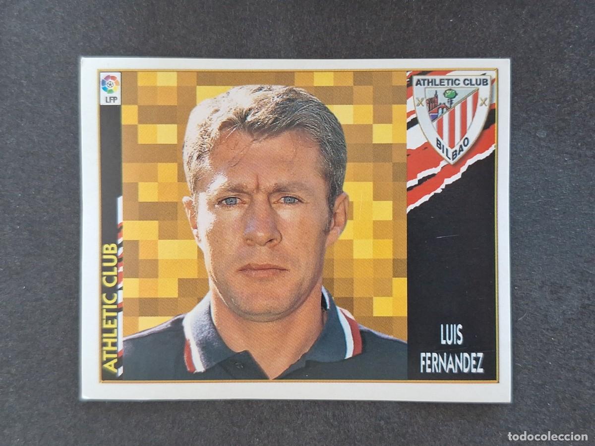 Fu&szlig;ball-Sticker: L4 LUIS FERNANDEZ ENTRENADOR ATHLETIC DE BILBAO LIGA ESTE 1997 1998 97 98 NUNCA PEGADO SIN PEGAR