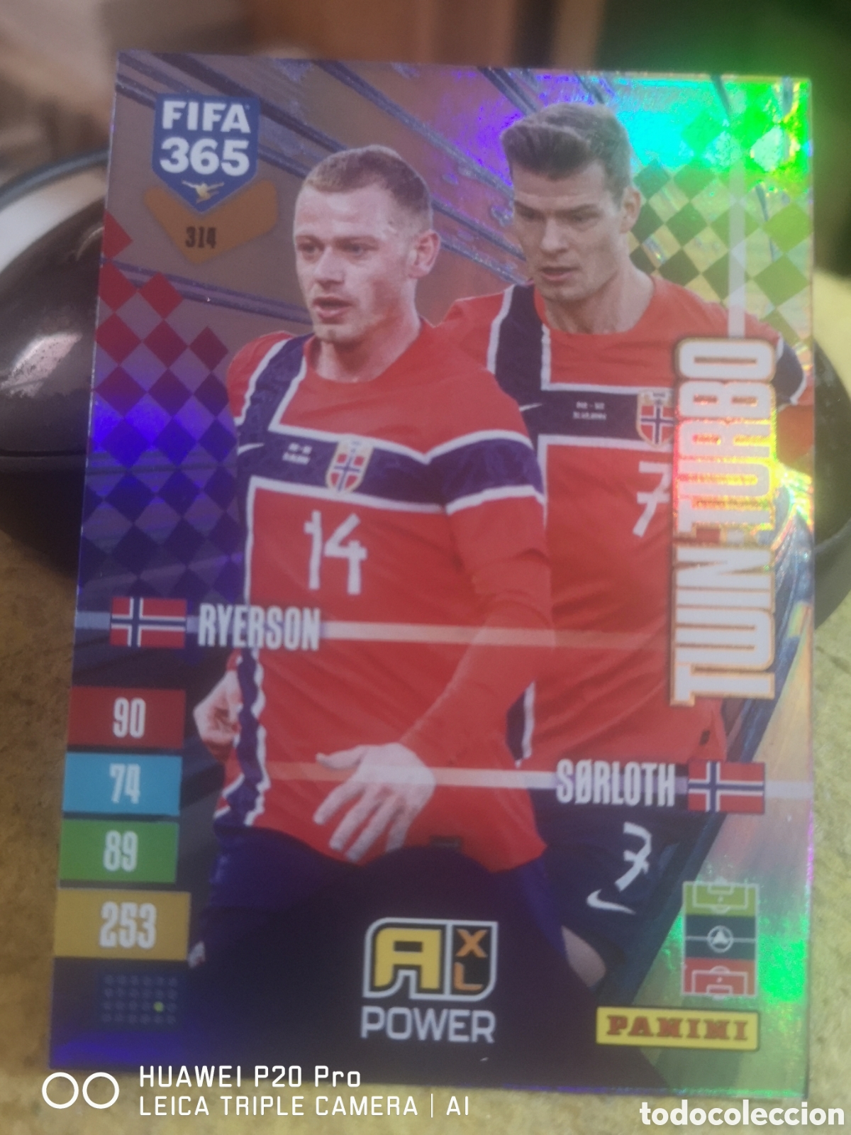 Cromos de Futebol: ADRENALYN 2027 FIFA 365 TWIN TURBO RYERSON / SORLOTH - NORUEGA 314