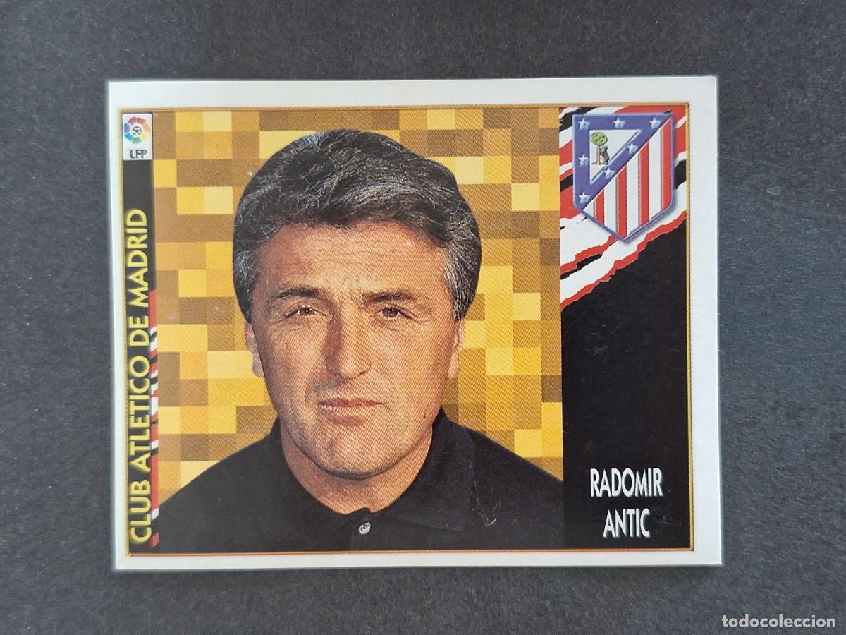 Fu&szlig;ball-Sticker: L4 RADOMIR ANTIC ENTRENADOR ATLETICO DE MADRID LIGA ESTE 1997 1998 97 98 NUNCA PEGADO SIN PEGAR