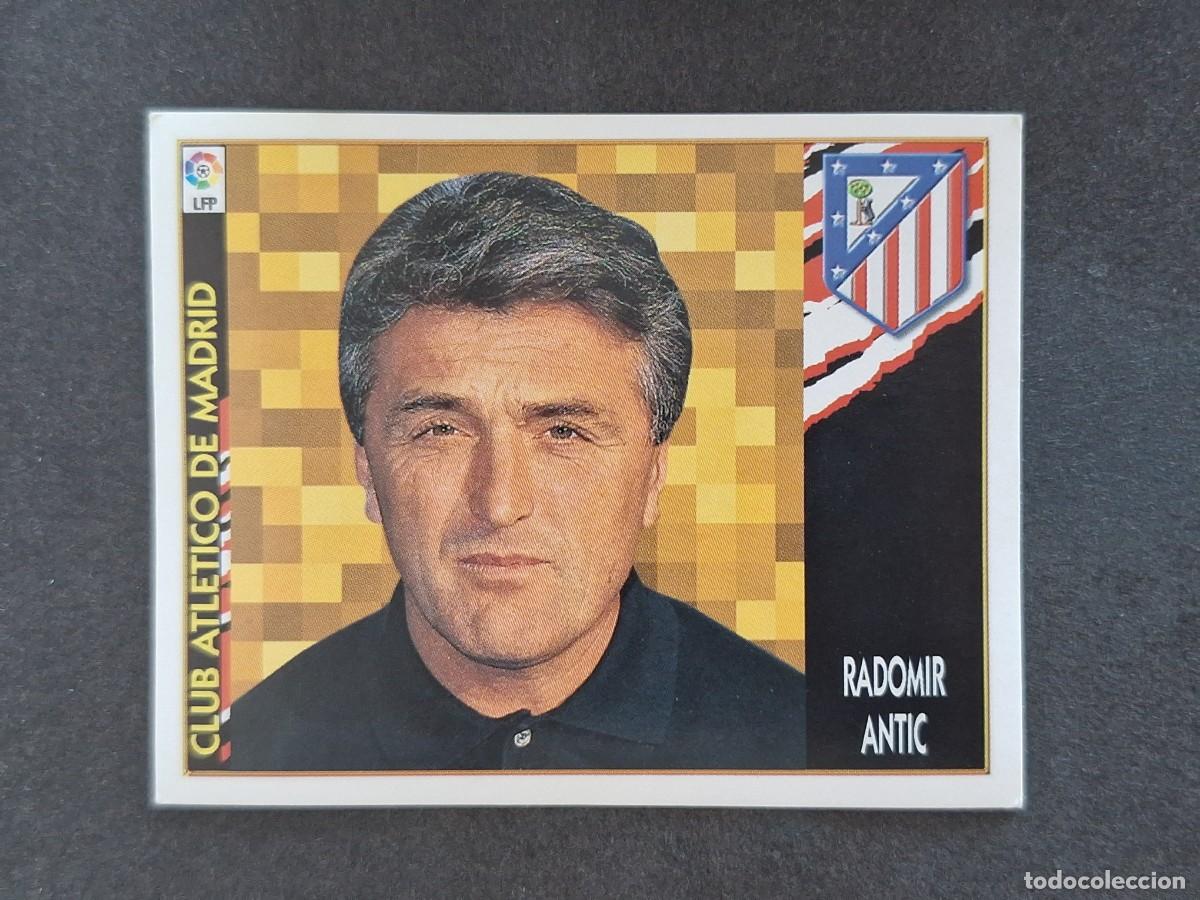 Fu&szlig;ball-Sticker: L4 RADOMIR ANTIC ENTRENADOR ATLETICO DE MADRID LIGA ESTE 1997 1998 97 98 NUNCA PEGADO SIN PEGAR