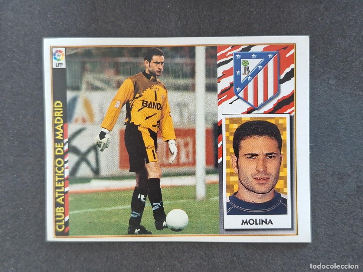 Fu&szlig;ball-Sticker: L4 MOLINA ATLETICO DE MADRID LIGA ESTE 1997 1998 97 98 NUNCA PEGADO SIN PEGAR
