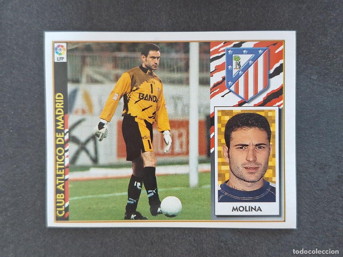 Fu&szlig;ball-Sticker: L4 MOLINA ATLETICO DE MADRID LIGA ESTE 1997 1998 97 98 NUNCA PEGADO SIN PEGAR
