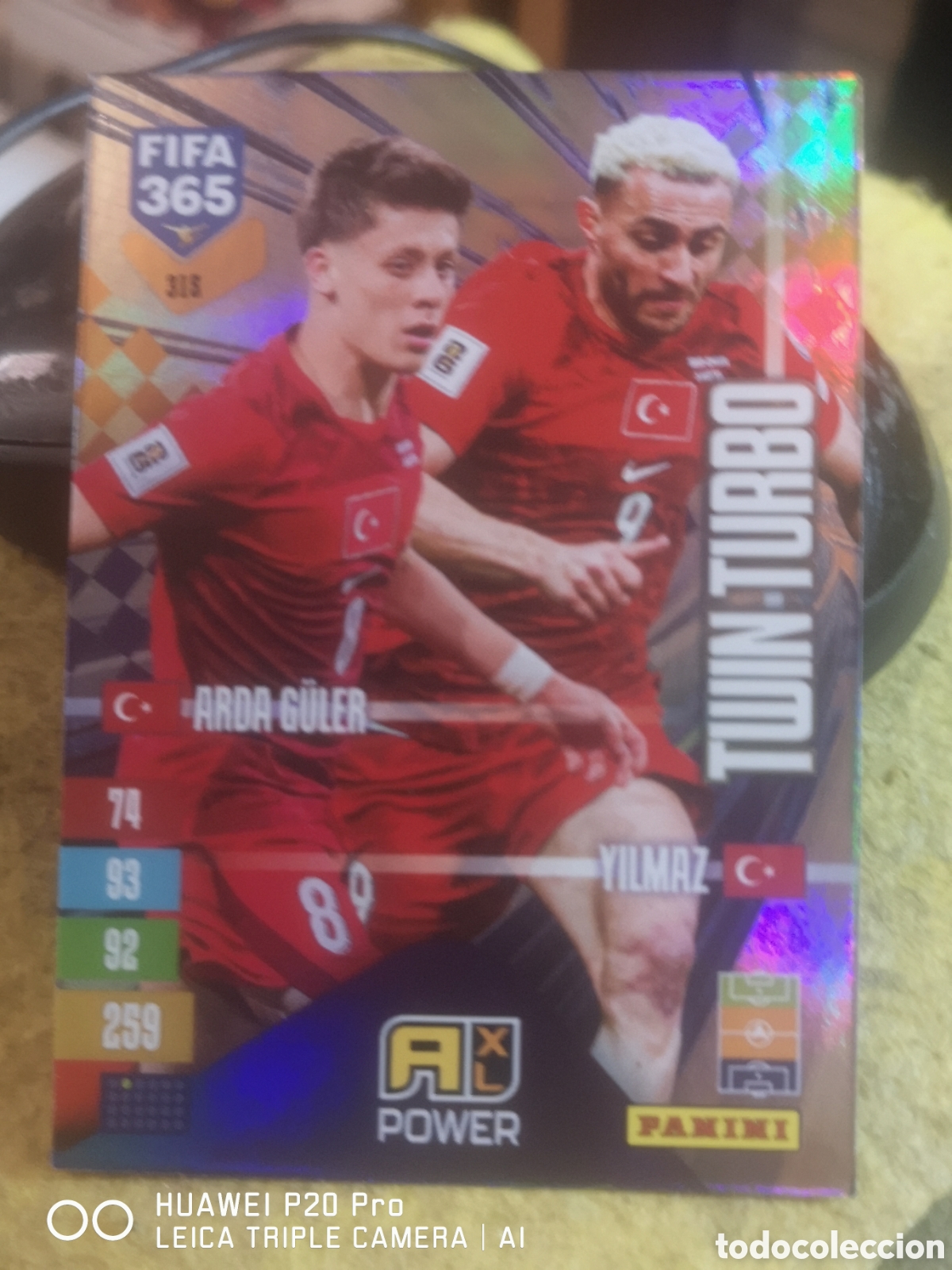 Fu&szlig;ball-Sticker: ADRENALYN 2027 FIFA 365 TWIN TURBO GULER / YILMAZ - TURQUIA - 315