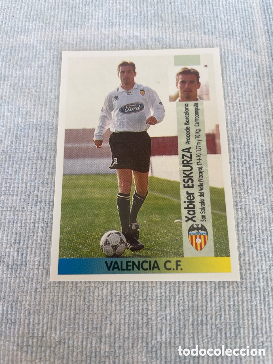 Fu&szlig;ball-Sticker: ESKURZA N&ordm; 31 A VALENCIA PANINI 96 97 Coloca