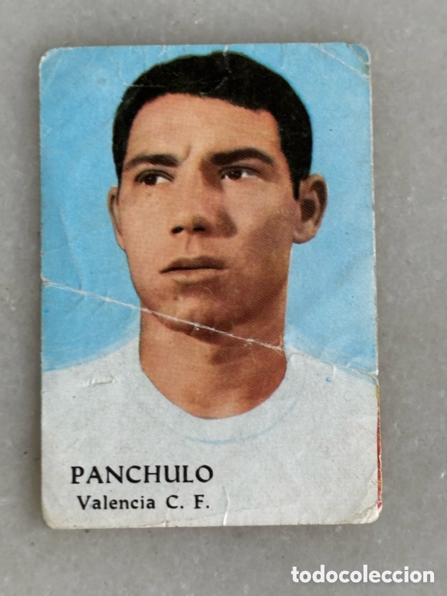 Cromos de f&uacute;tbol: Cromo f&uacute;tbol Panchulo Valencia &aacute;lbum Fher 1968 /69 nunca pegado