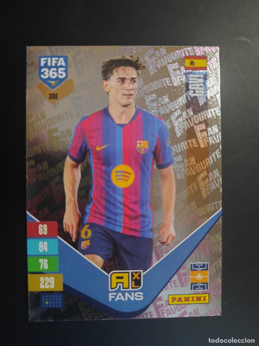 Cromos de f&uacute;tbol: ADRENALYN XL FIFA 365 2027 CARD FANS GAVI FC BARCELONA # 390 PANINI