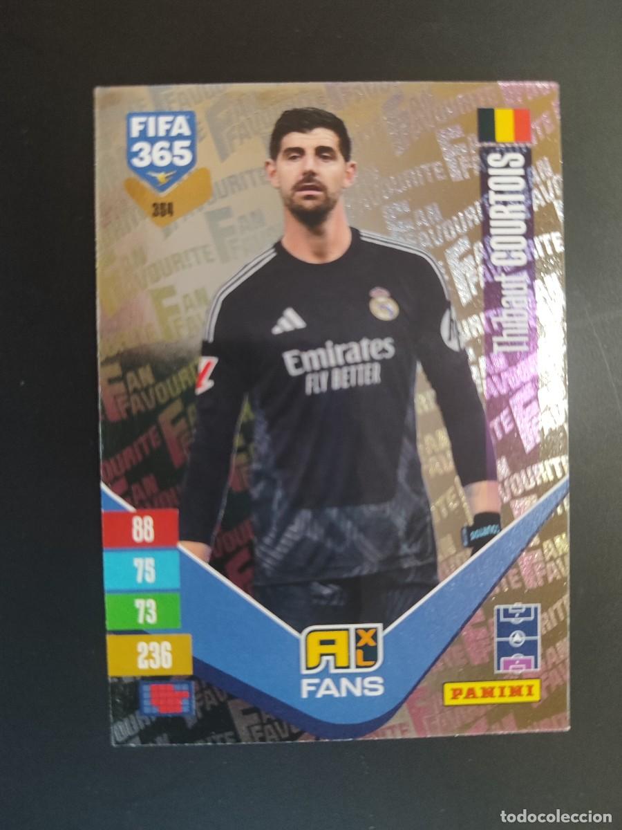 Cromos de f&uacute;tbol: ADRENALYN XL FIFA 365 2027 CARD FANS COURTOIS REAL MADRID # 354 PANINI