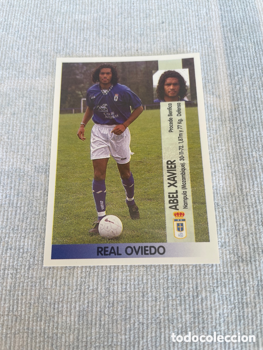 Football Stickers: ABEL XAVIER Real Oviedo 229-A. Liga 96 97. Nuevo, sin pegar
