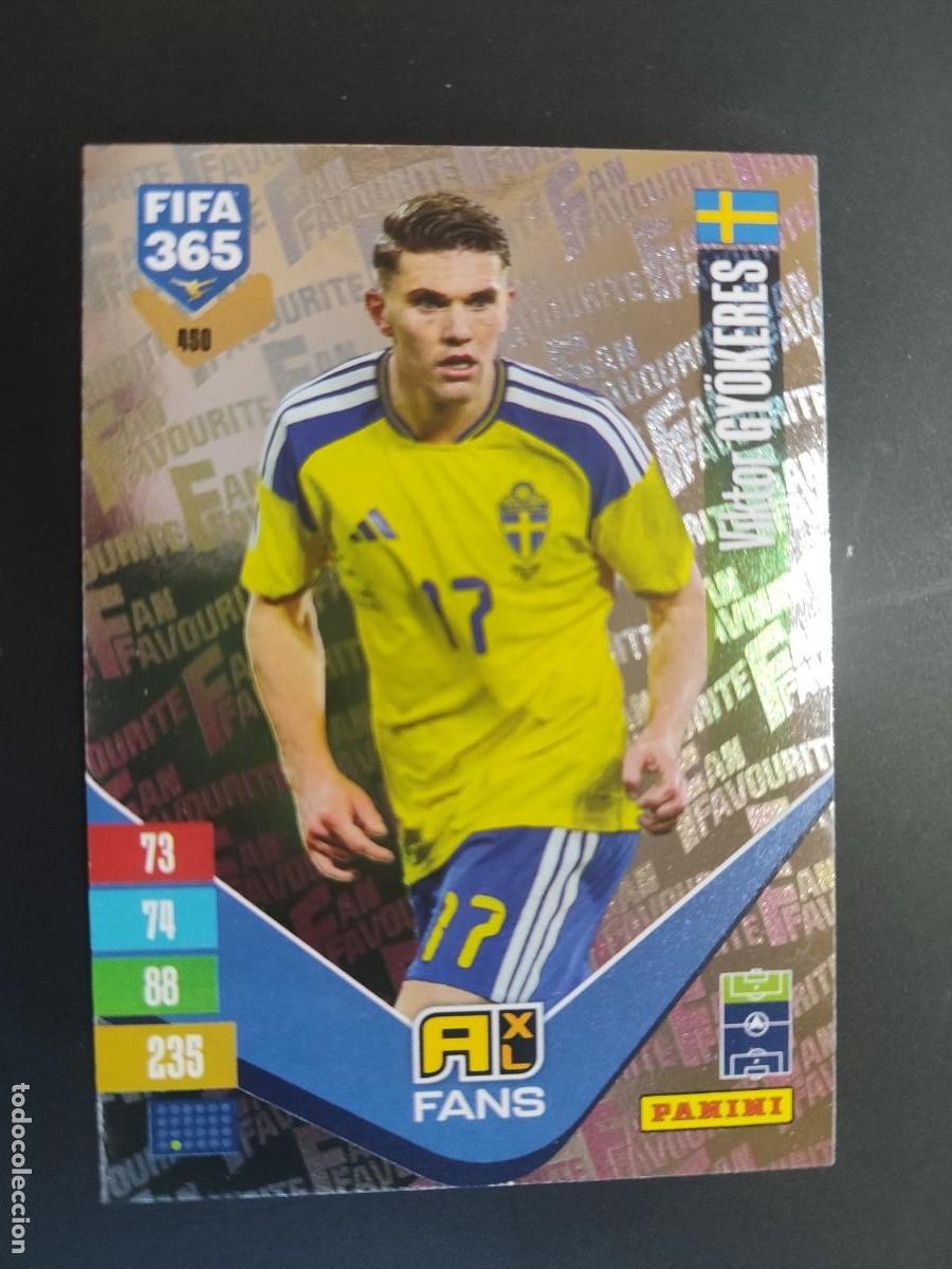 Figurine di Calcio: ADRENALYN XL FIFA 365 2027 CARD FANS GYOKERES SUECIA # 450 PANINI