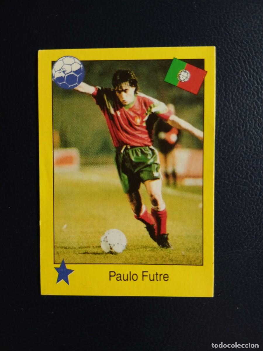 Fu&szlig;ball-Sticker: 285 Paulo Futre - Portugal - Euro 92 - Manil - Sin pegar - Eurocopa 1992 - RARO Semic Euroflash