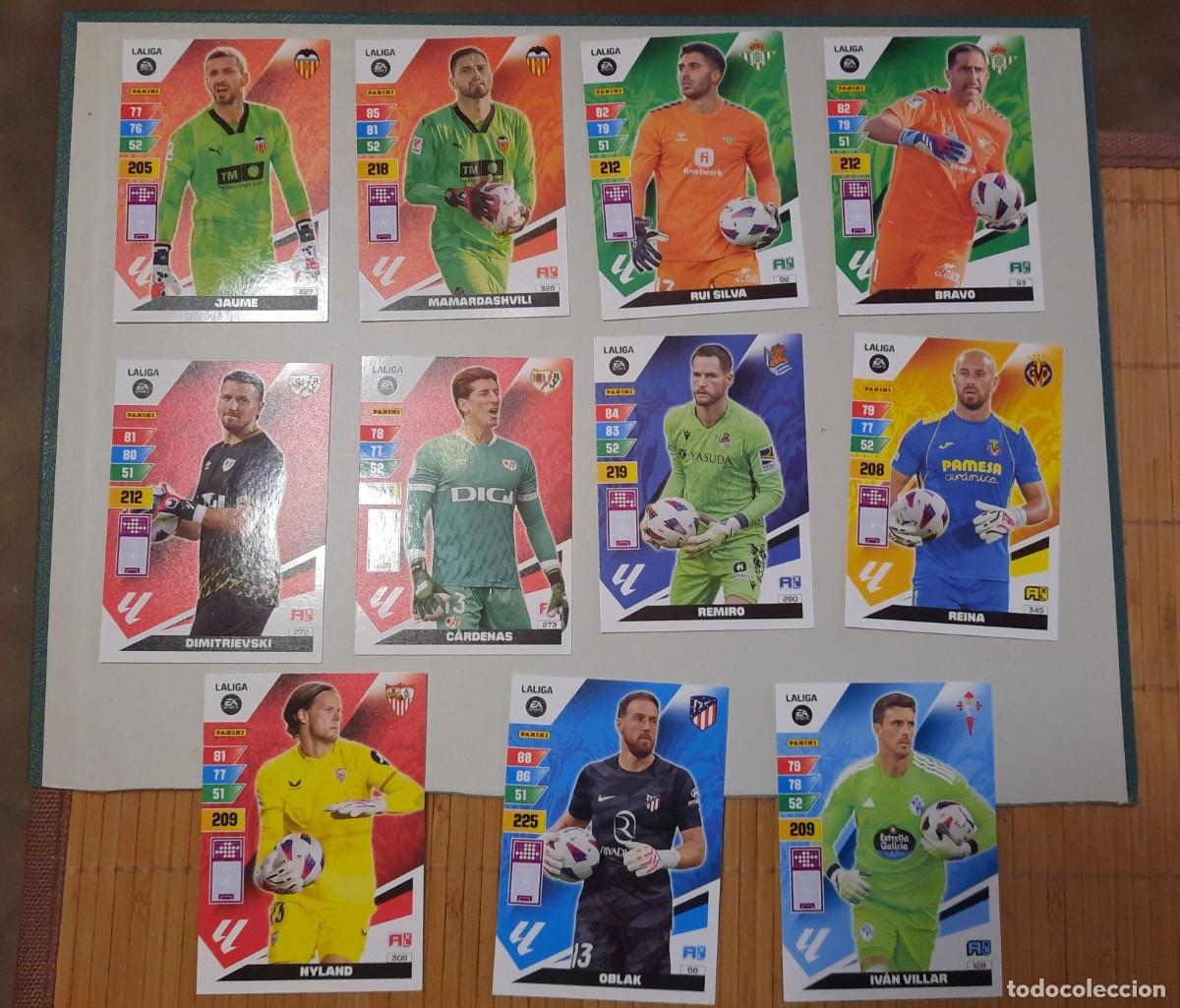 Cromos de f&uacute;tbol: La Liga 2023-24 Porteros diferentes 11 unidades
