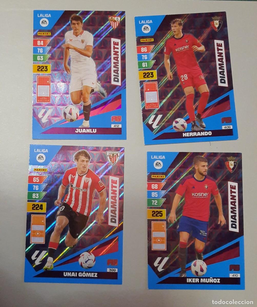 Cromos de f&uacute;tbol: La Liga 2023-24 cuatro cromos diamentes 4