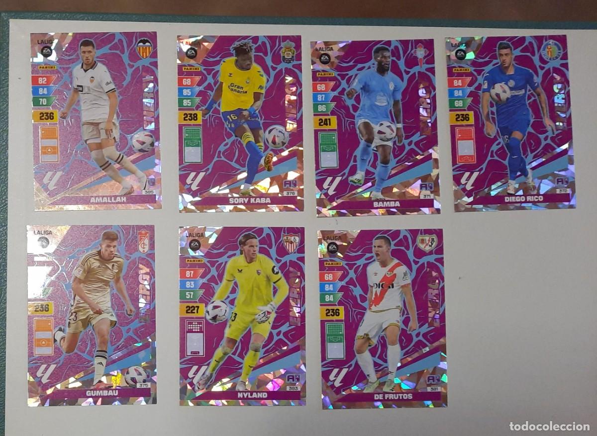 Cromos de f&uacute;tbol: La Liga 2023-24 siete cromos energy
