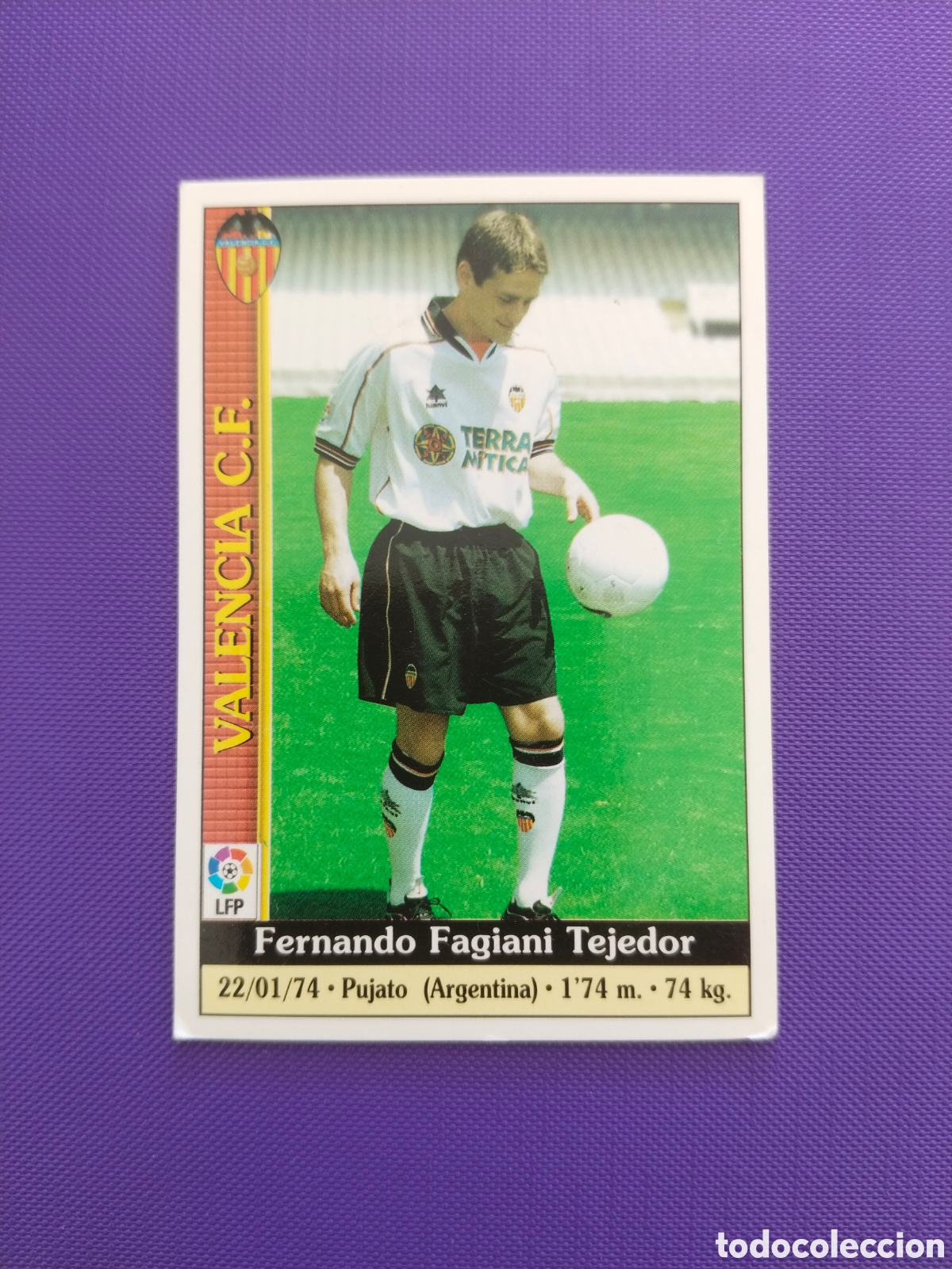Cromos de Futebol: Fagiani Valencia 64 ALTA Fichas Liga 2000