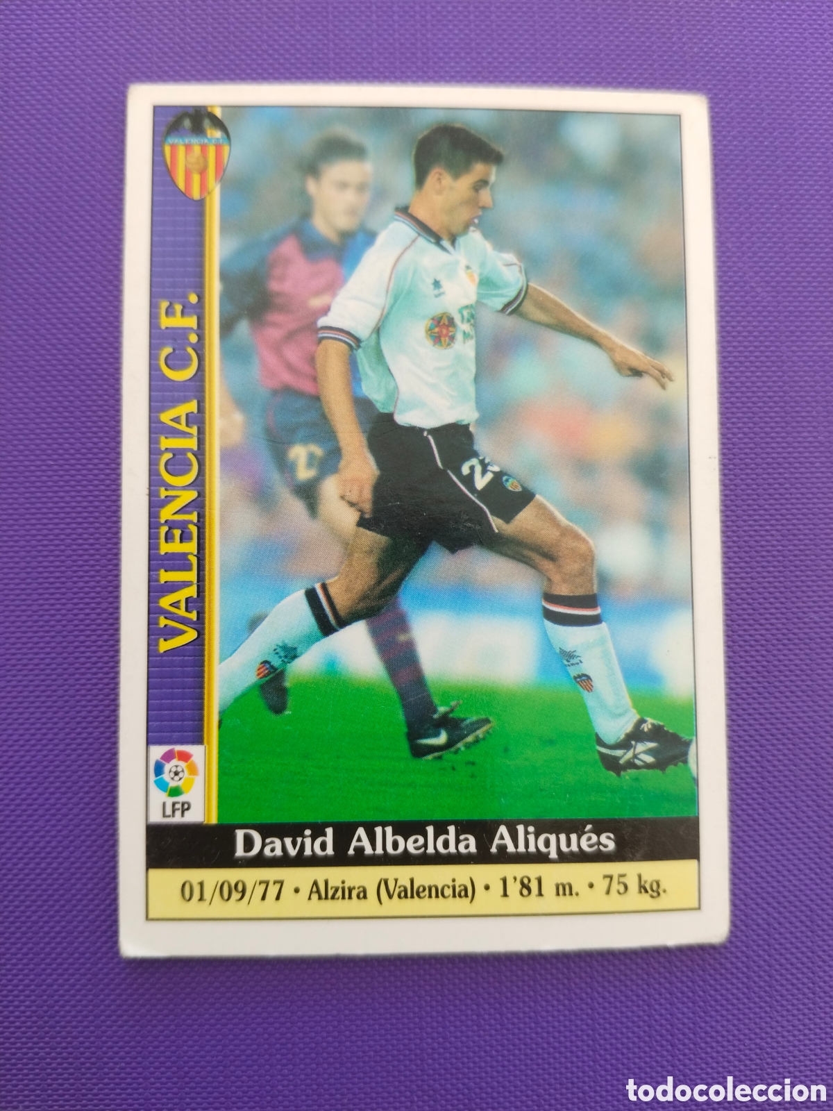 Cromos de Futebol: Albelda Valencia 67 ALTA Fichas Liga 2000