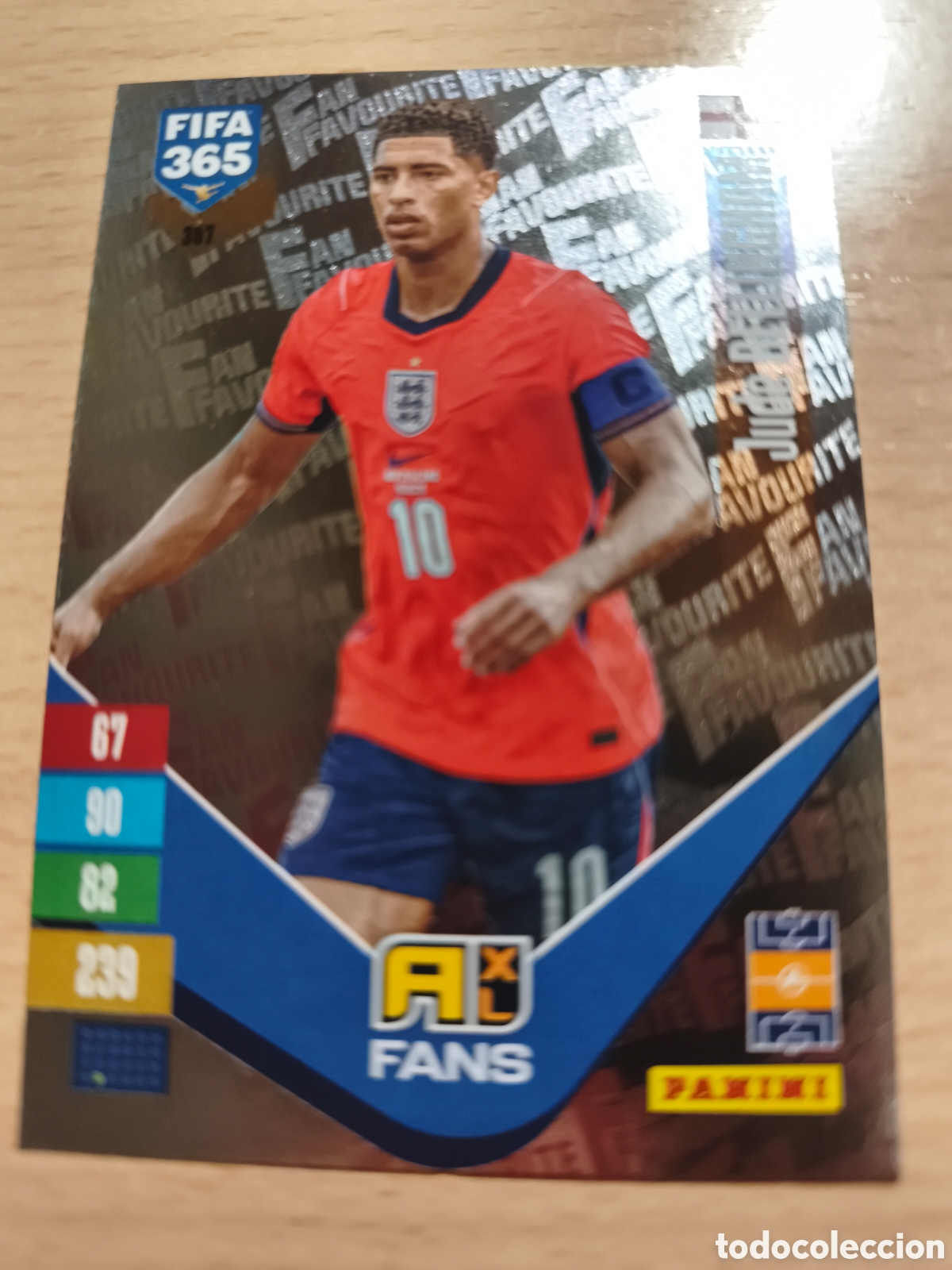 Football Stickers: 397 JUDE BELLINGHAM FANS FAVOURITE INGLATERRA ENGLAND FIFA 365 2026 2027 PANINI 26 27