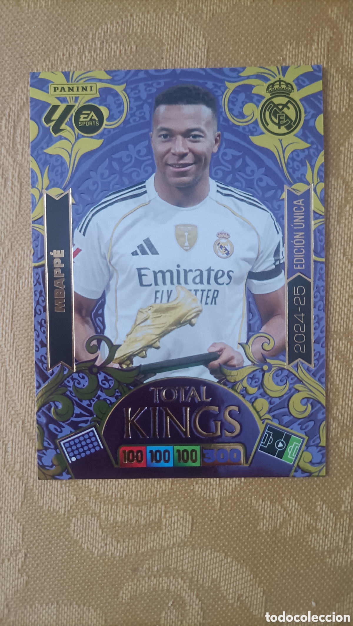 Football Stickers: Mbapp&eacute; Real Madrid Total Kings Adrenalyn 25/26
