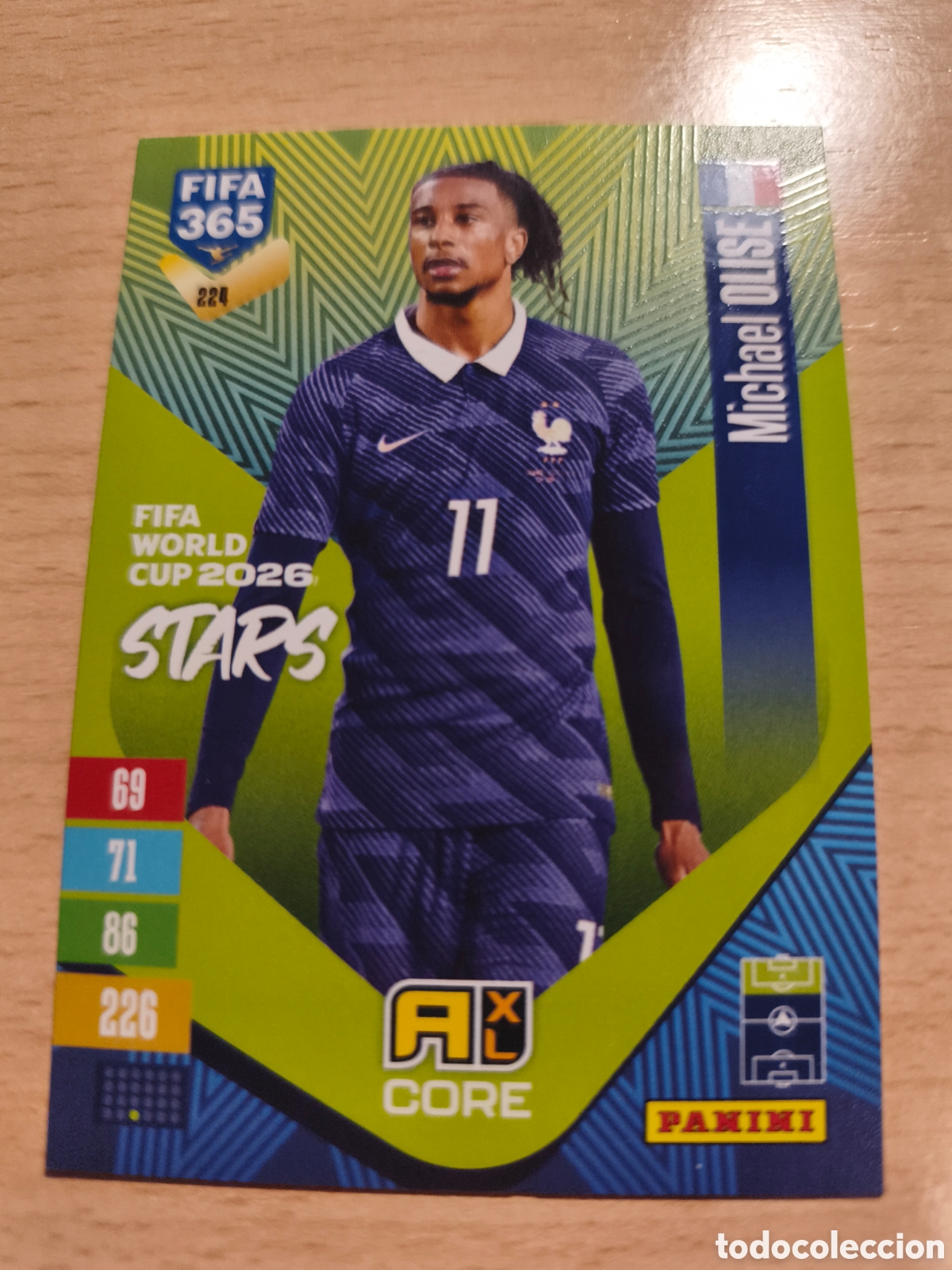 Football Stickers: 224 MICHAEL OLISE FRANCIA FRANCE FIFA WORLD CUP 2026 STARS FIFA 365 2026 2027 PANINI 26 27