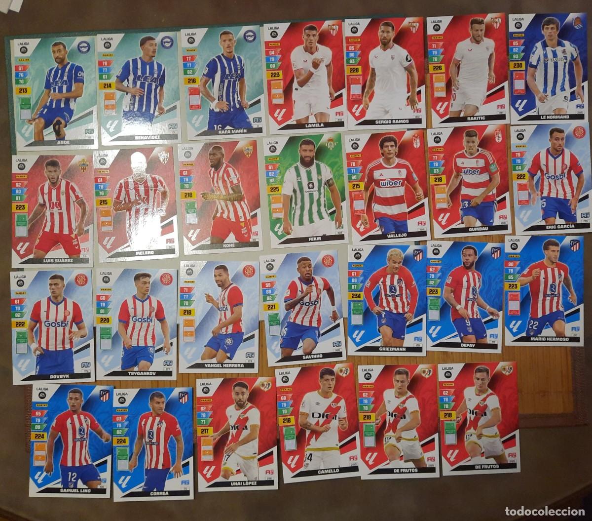 Cromos de f&uacute;tbol: 27 unidades Cromos La Liga 2023-24 Adrenalyn-XL Panini