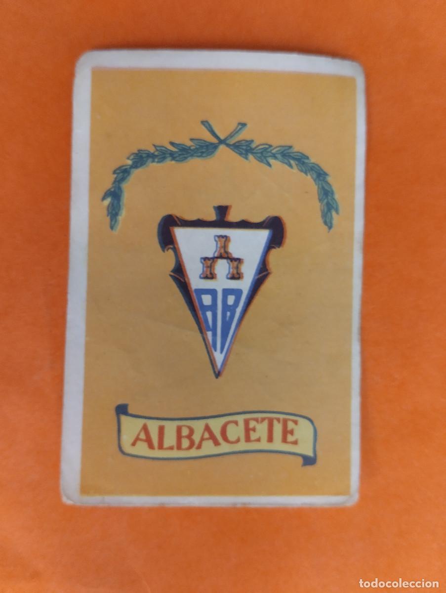 Football Stickers: CROMO ESCUDO ALBACETE. CAMPEONES 1949 BRUGUERA NUNCA PEGADO