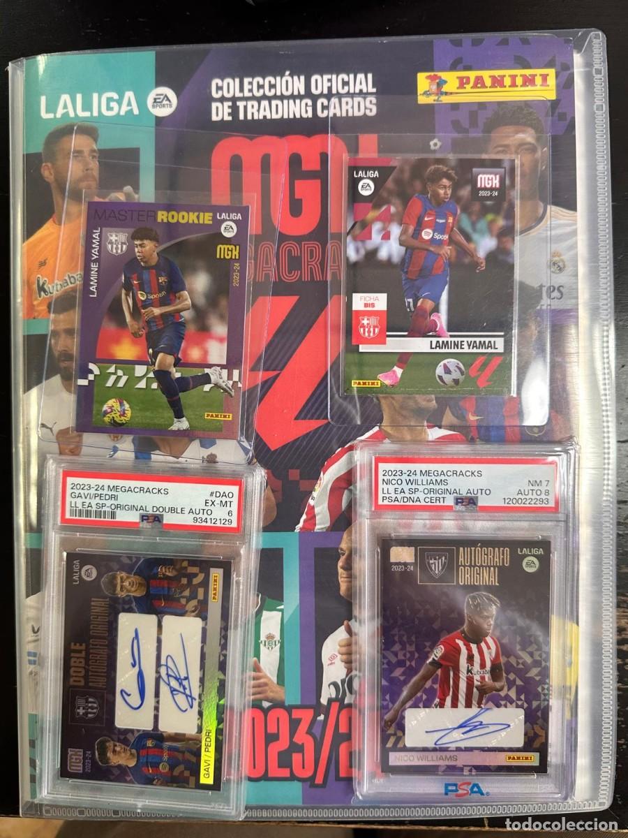 Football Stickers: Coleccion Completa Full Panini Megacracks 2023 24 Autografos Originales Yamal Rookie