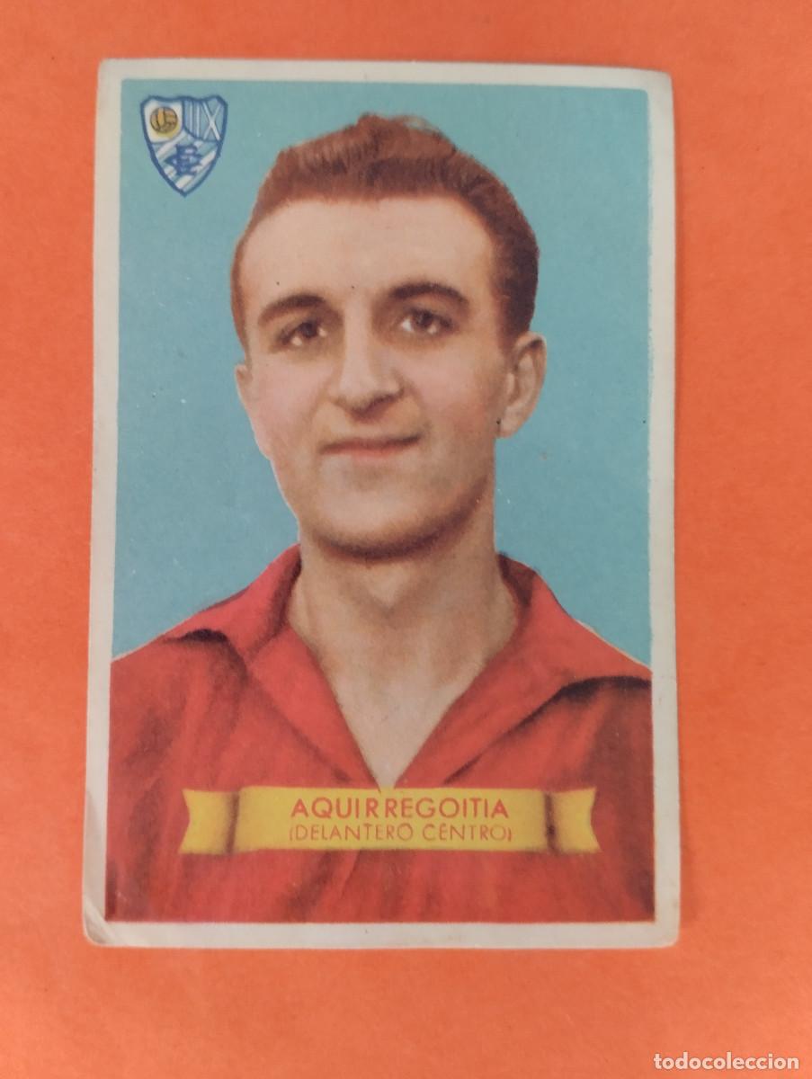 Football Stickers: CROMO AGUIRREGOITIA ERANDIO. CAMPEONES 1949 BRUGUERA NUNCA PEGADO