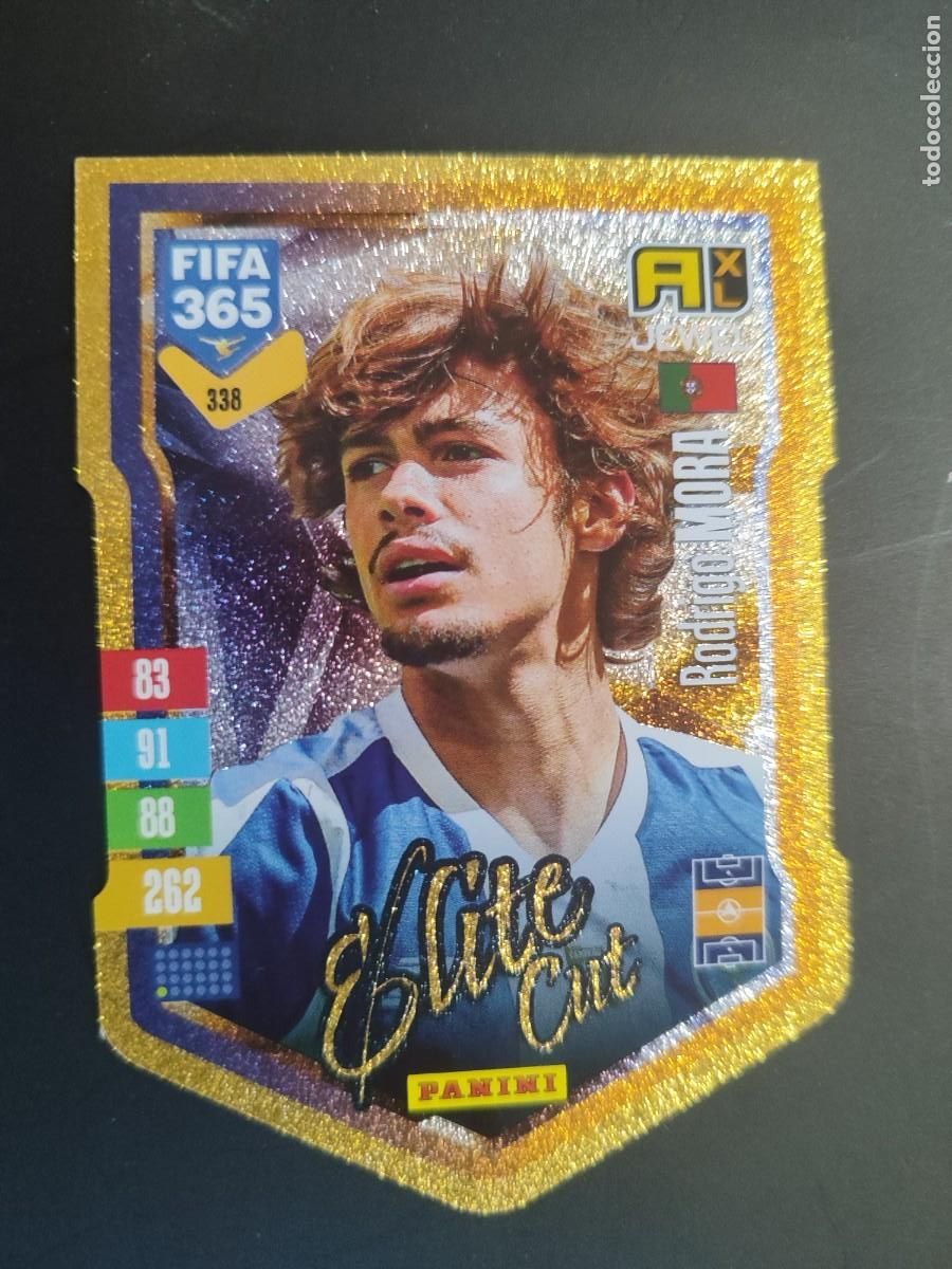 Football Stickers: ADRENALYN XL FIFA 365 2027 CARD ELITE CUT RODRIGO MORA PORTO # 338 PANINI