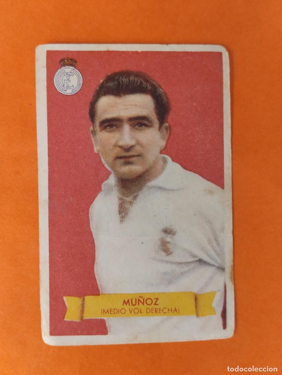 Football Stickers: CROMO MU&Ntilde;OZ REAL MADRID. CAMPEONES 1949 BRUGUERA NUNCA PEGADO