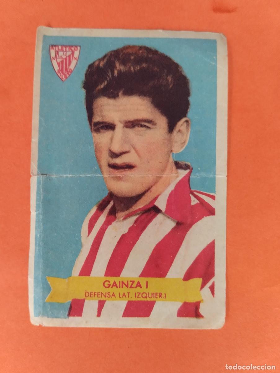 Football Stickers: CROMO GAINZA I AT. BILBAO. CAMPEONES 1949 BRUGUERA NUNCA PEGADO