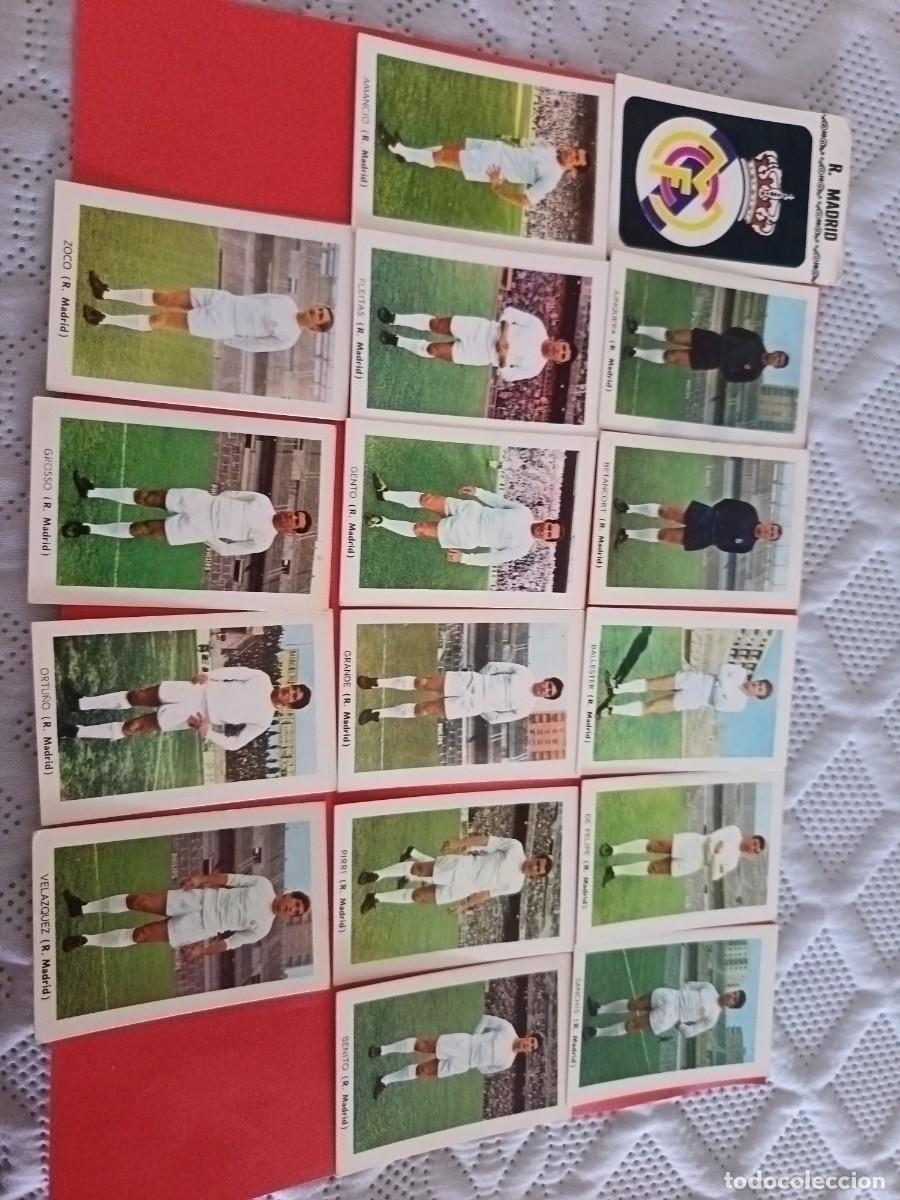 Cromos de f&uacute;tbol: FHER 1970 - 1971 EQUIPO COMPLETO REAL MADRID GENTO ZOCO ETCC SIN PEGAR