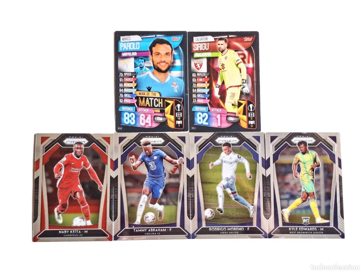 Football Stickers: LOTE 6 CARTAS DE FUTBOL PANINI PRIZM PREMIER LEAGUE Y TOPPS MATCH ATTAX